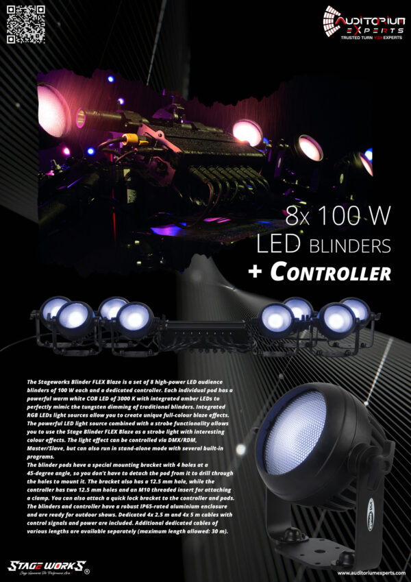 8x100W LED BLINDERS