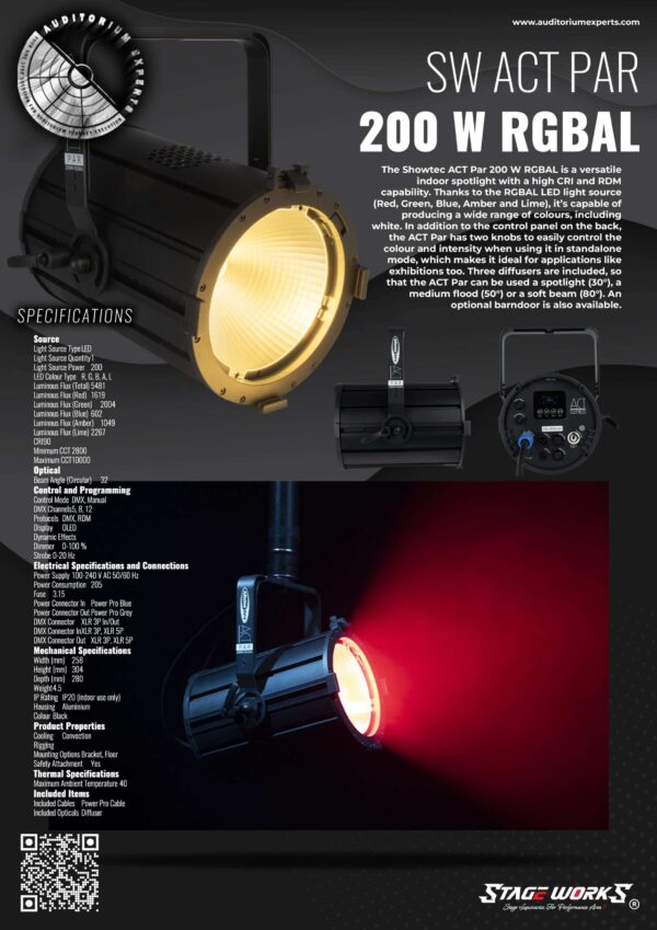 SW Act PAR 200W RGBAL - Image 6