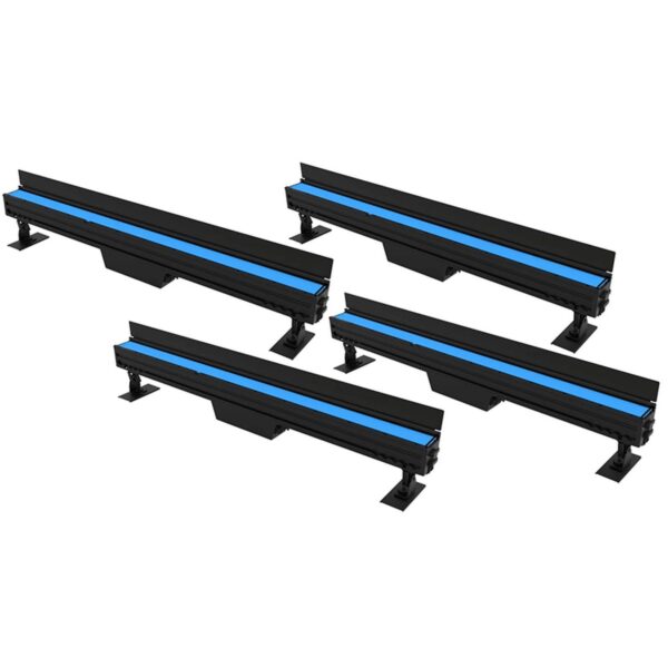 ADJ Set of 4 ElectraPix Bar 16 in a Rechargeable Road Case