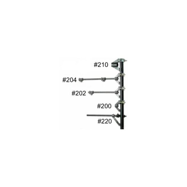 City Theatrical Safer Sidearm Original - 24in. Pipe - Two Sliding Tees - Image 2